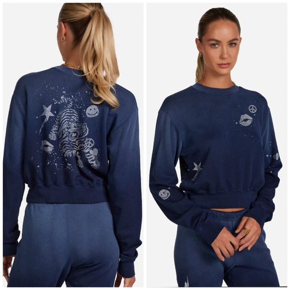 NWT Lauren Moshi Spalding Tiger Elements Sweatshirt